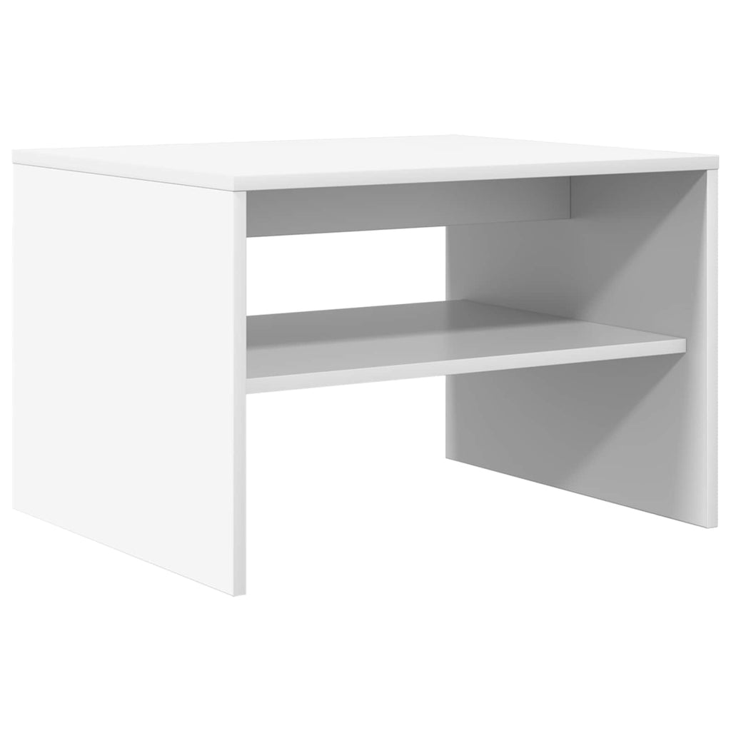 Tavolino da salotto Bianco 60 x 50 x 40 cm Legno multistrato