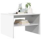 Tavolino da salotto Bianco 60 x 50 x 40 cm Legno multistrato