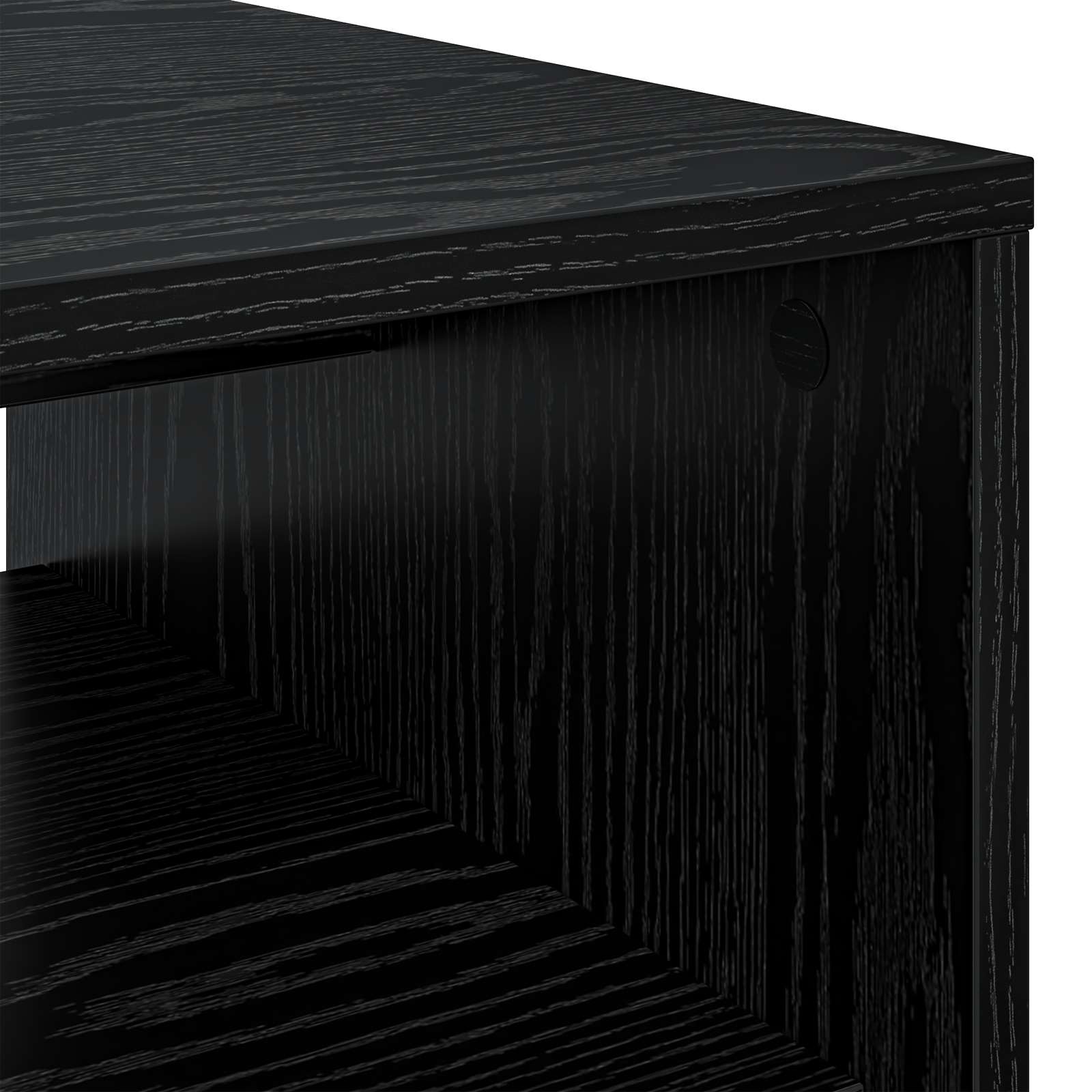 Tavolino da salotto Rovere Nero 60 x 50 x 40 cm