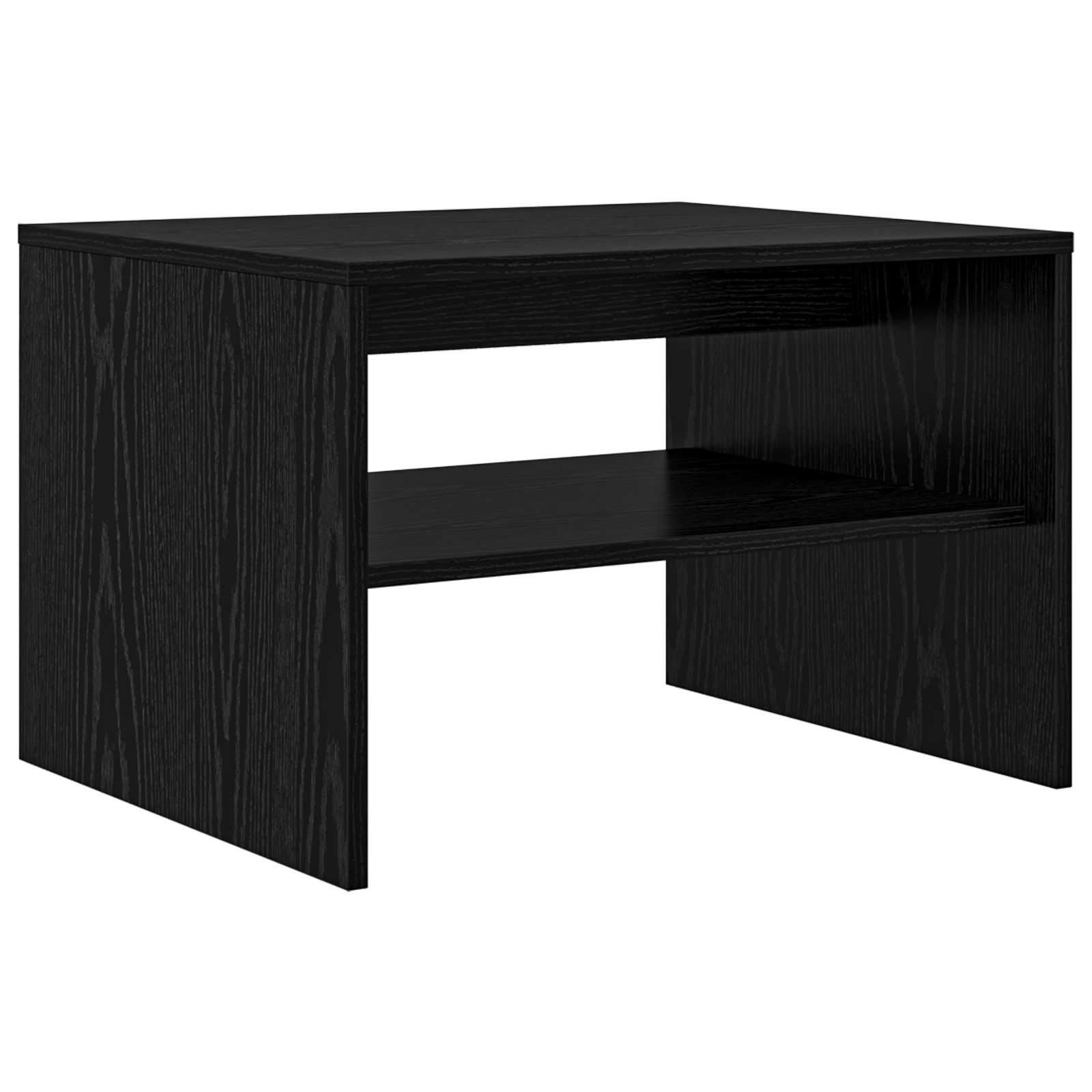 Tavolino da salotto Rovere Nero 60 x 50 x 40 cm