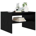Tavolino da salotto Rovere Nero 60 x 50 x 40 cm