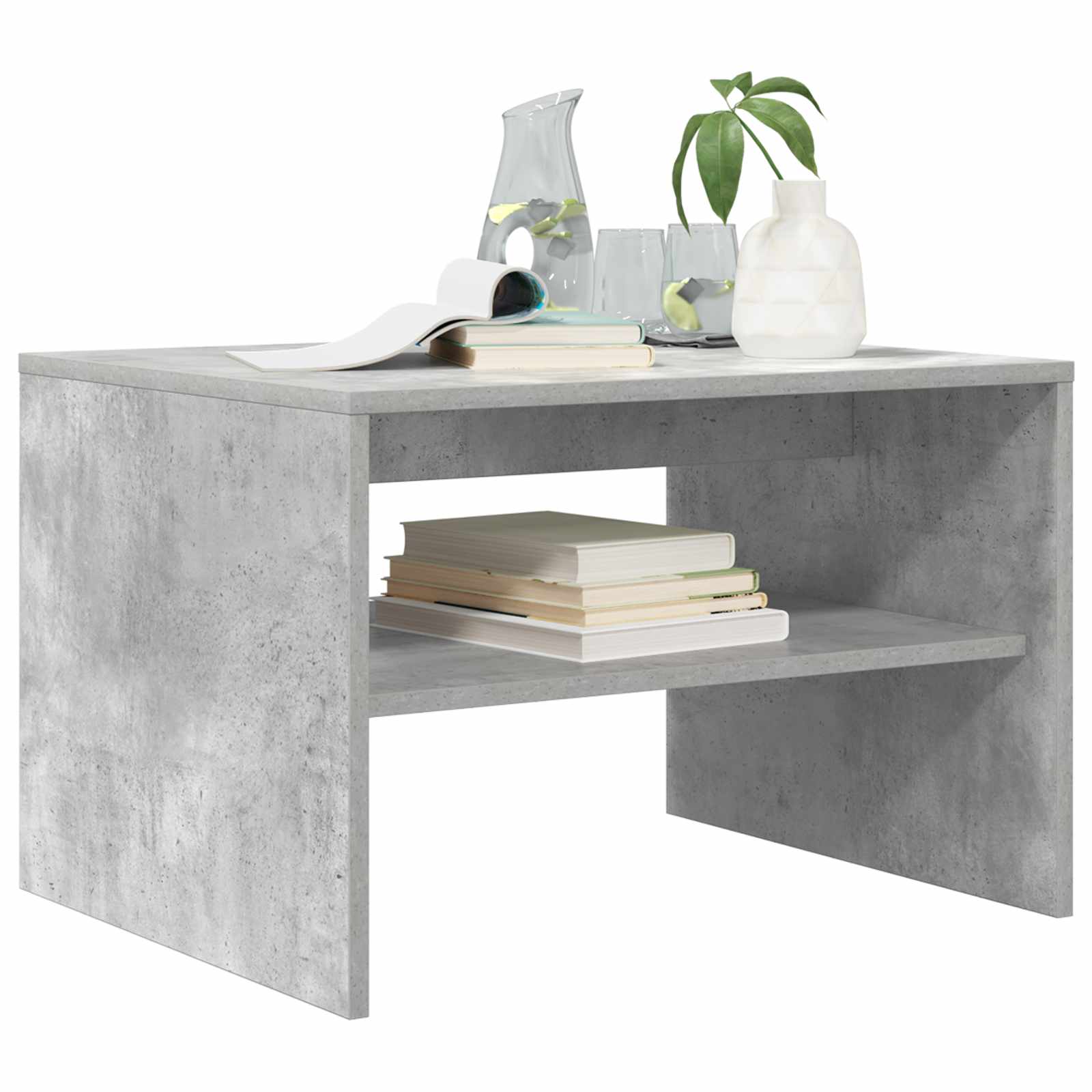 Tavolino da salotto Grigio cemento 60 x 50 x 40 cm