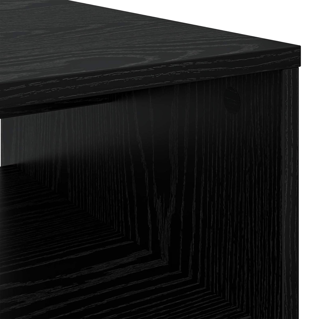 Tavolino da salotto Rovere Nero 80 x 50 x 40 cm