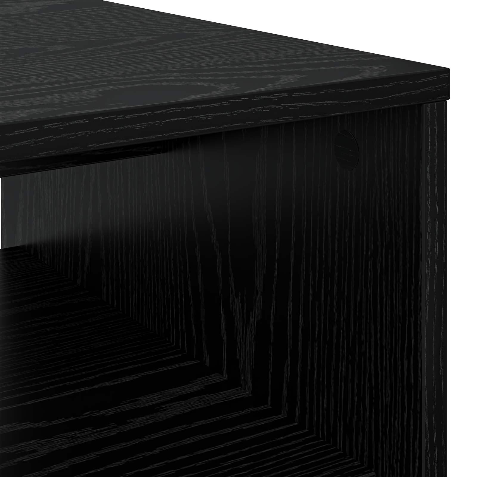 Tavolino da salotto Rovere Nero 80 x 50 x 40 cm