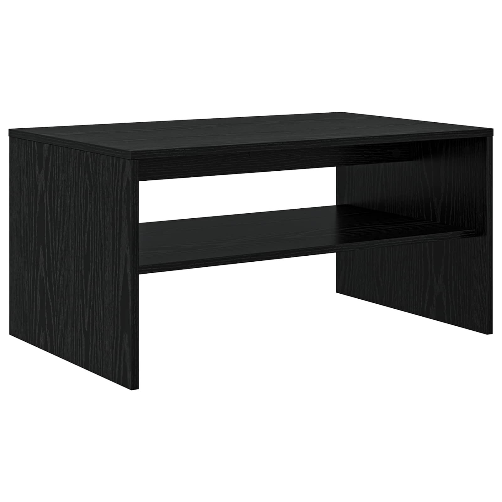 Tavolino da salotto Rovere Nero 80 x 50 x 40 cm