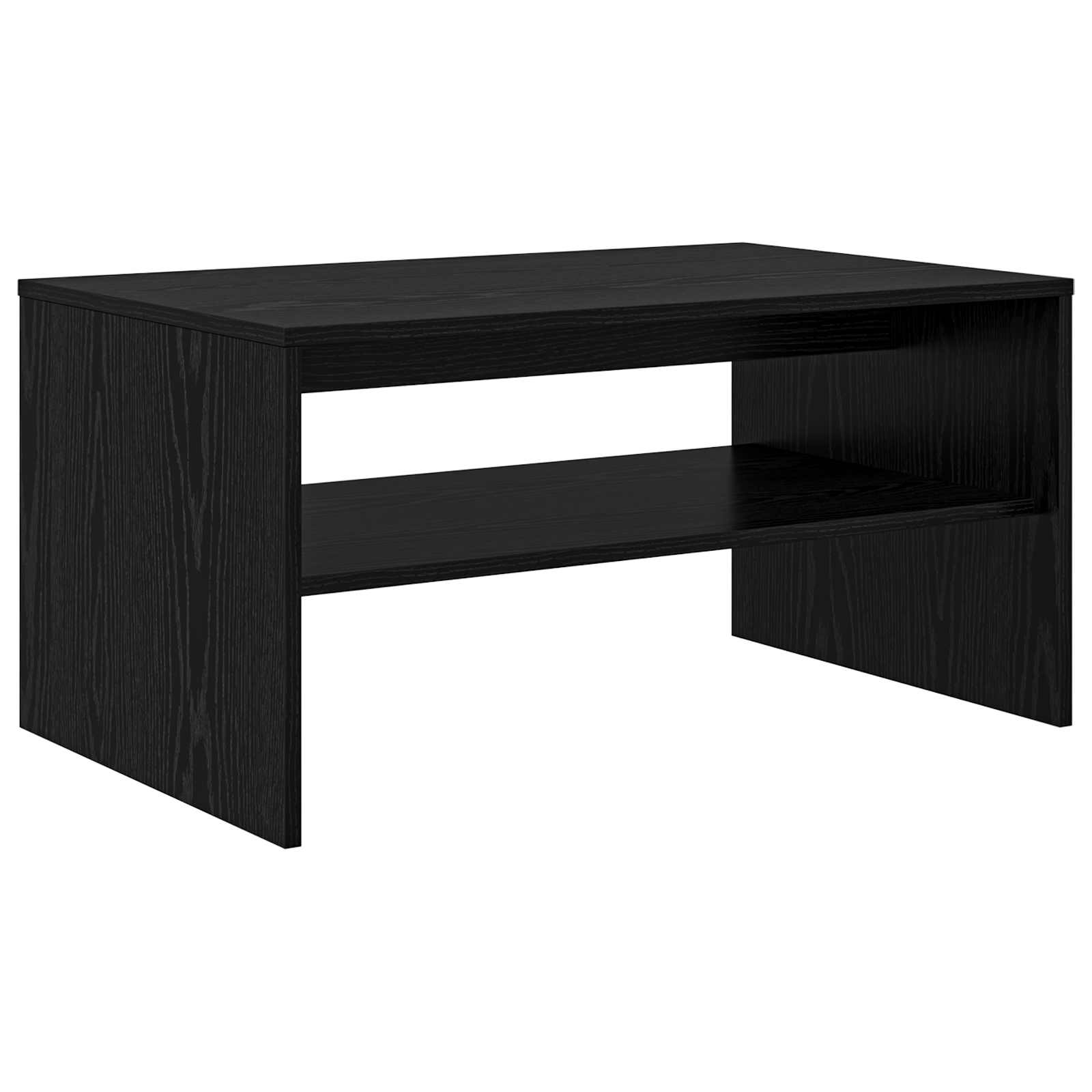 Tavolino da salotto Rovere Nero 80 x 50 x 40 cm