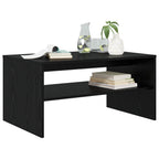Tavolino da salotto Rovere Nero 80 x 50 x 40 cm