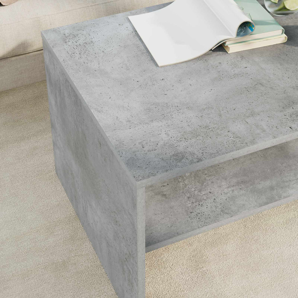 Tavolino da salotto Grigio cemento 80 x 50 x 40 cm