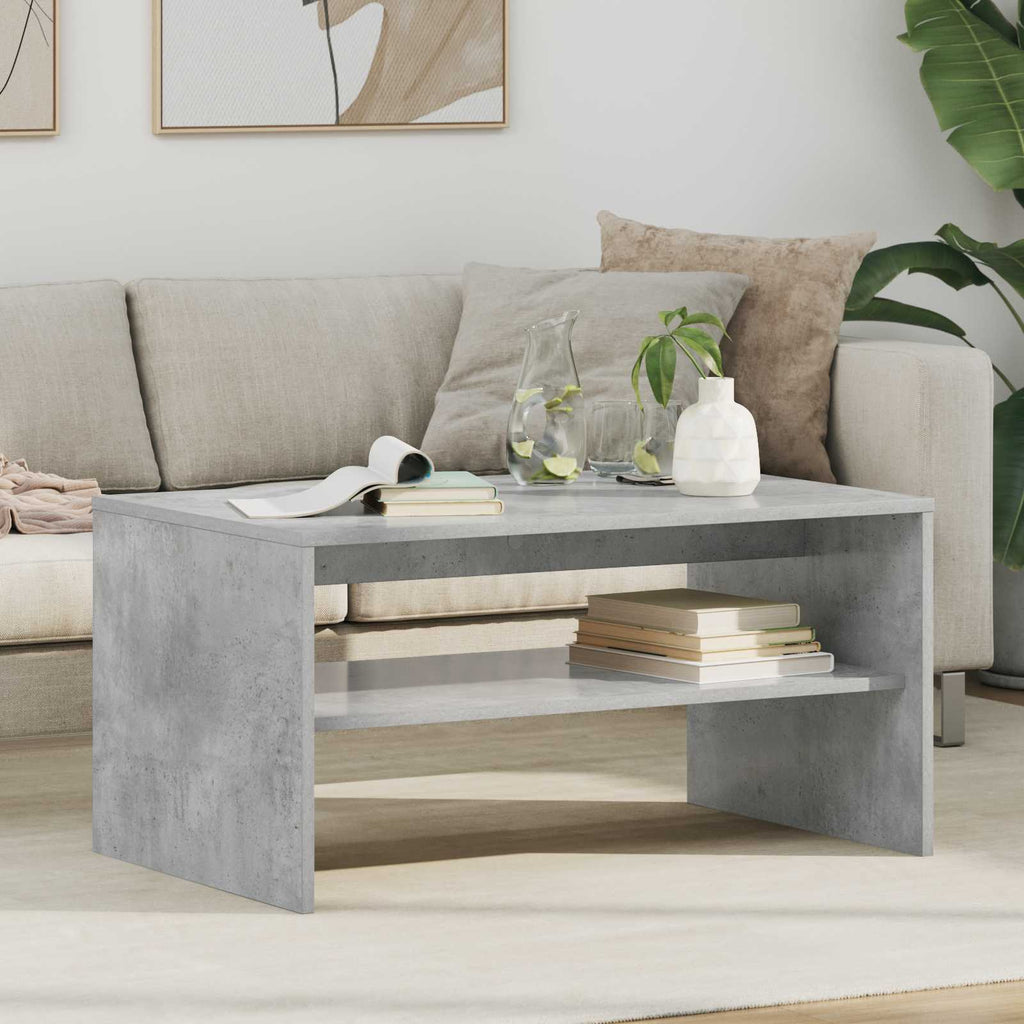 Tavolino da salotto Grigio cemento 80 x 50 x 40 cm