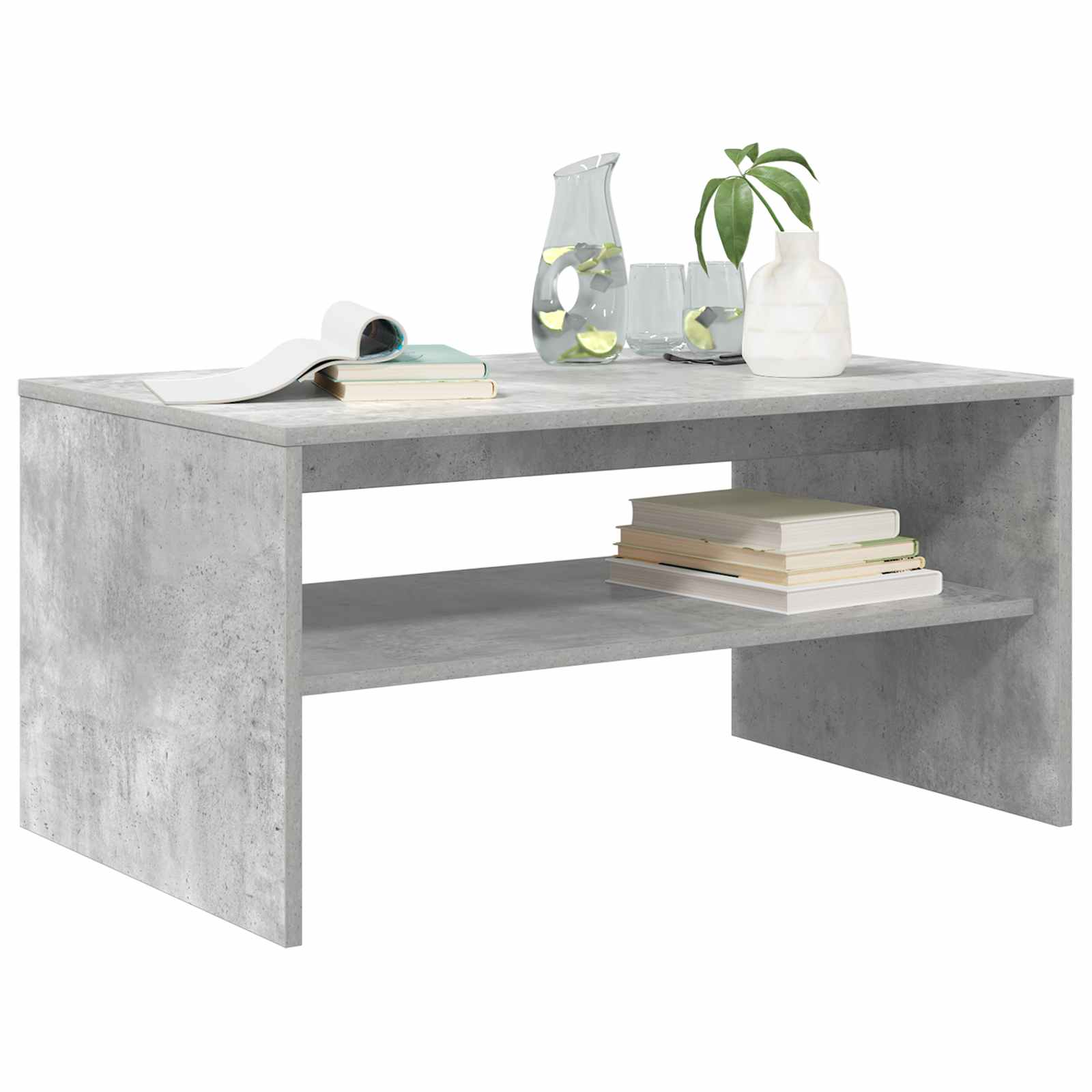 Tavolino da salotto Grigio cemento 80 x 50 x 40 cm