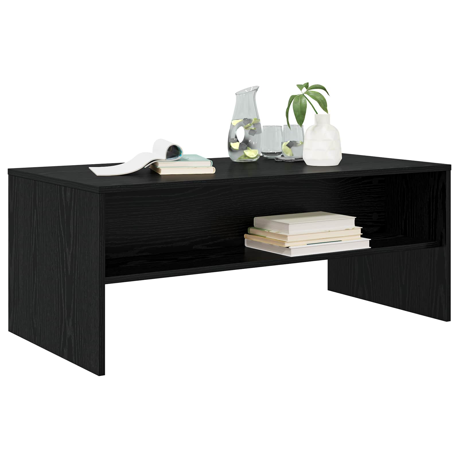 Tavolino da salotto Rovere Nero 100 x 50 x 40 cm