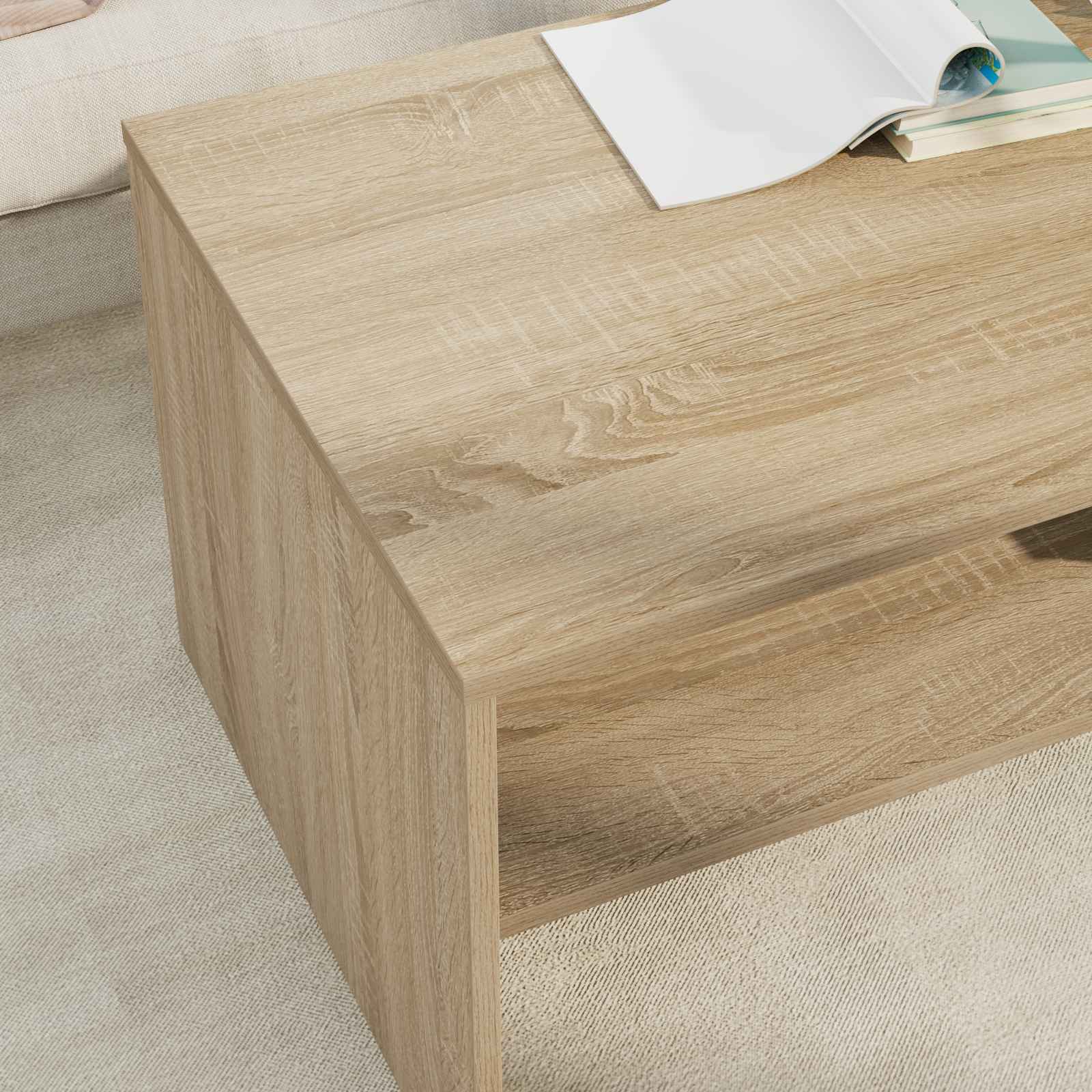 Tavolino da salotto Rovere Sonoma 100 x 50 x 40 cm
