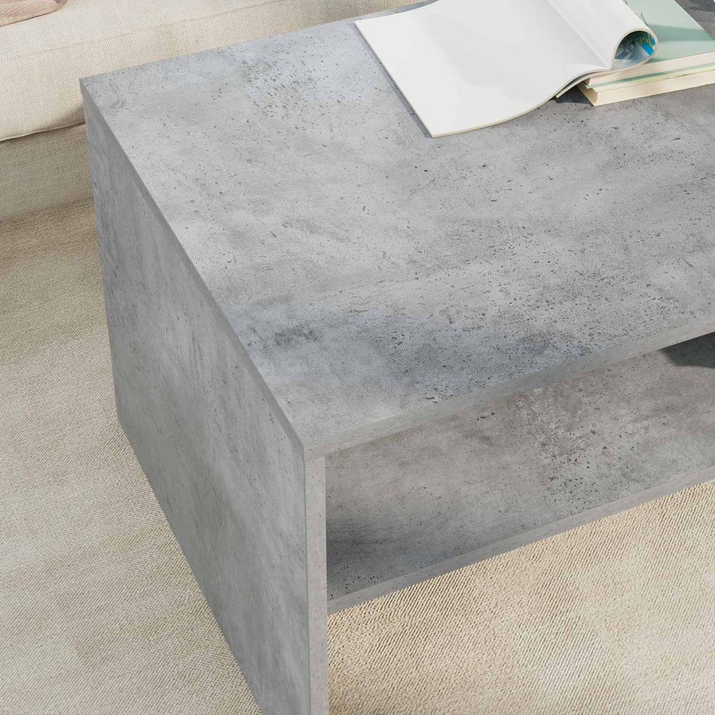 Tavolino da salotto Grigio cemento 100 x 50 x 40 cm