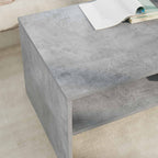Tavolino da salotto Grigio cemento 100 x 50 x 40 cm