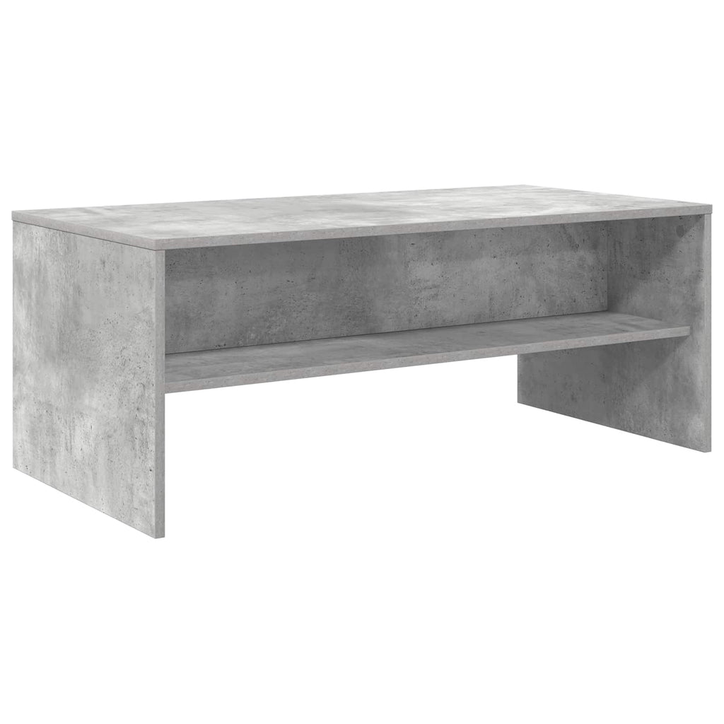 Tavolino da salotto Grigio cemento 100 x 50 x 40 cm