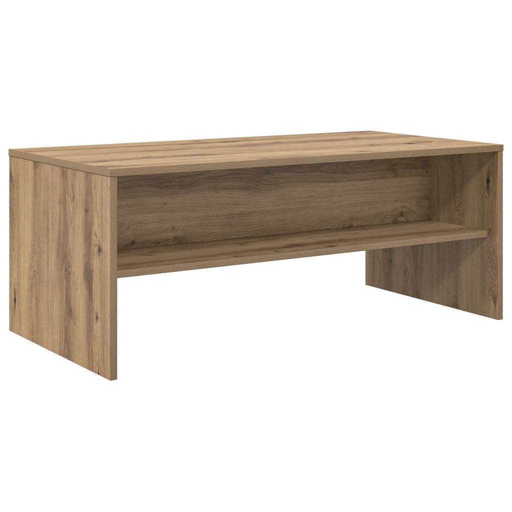 Tavolino da salotto Rovere artigianale 100 x 50 x 40 cm