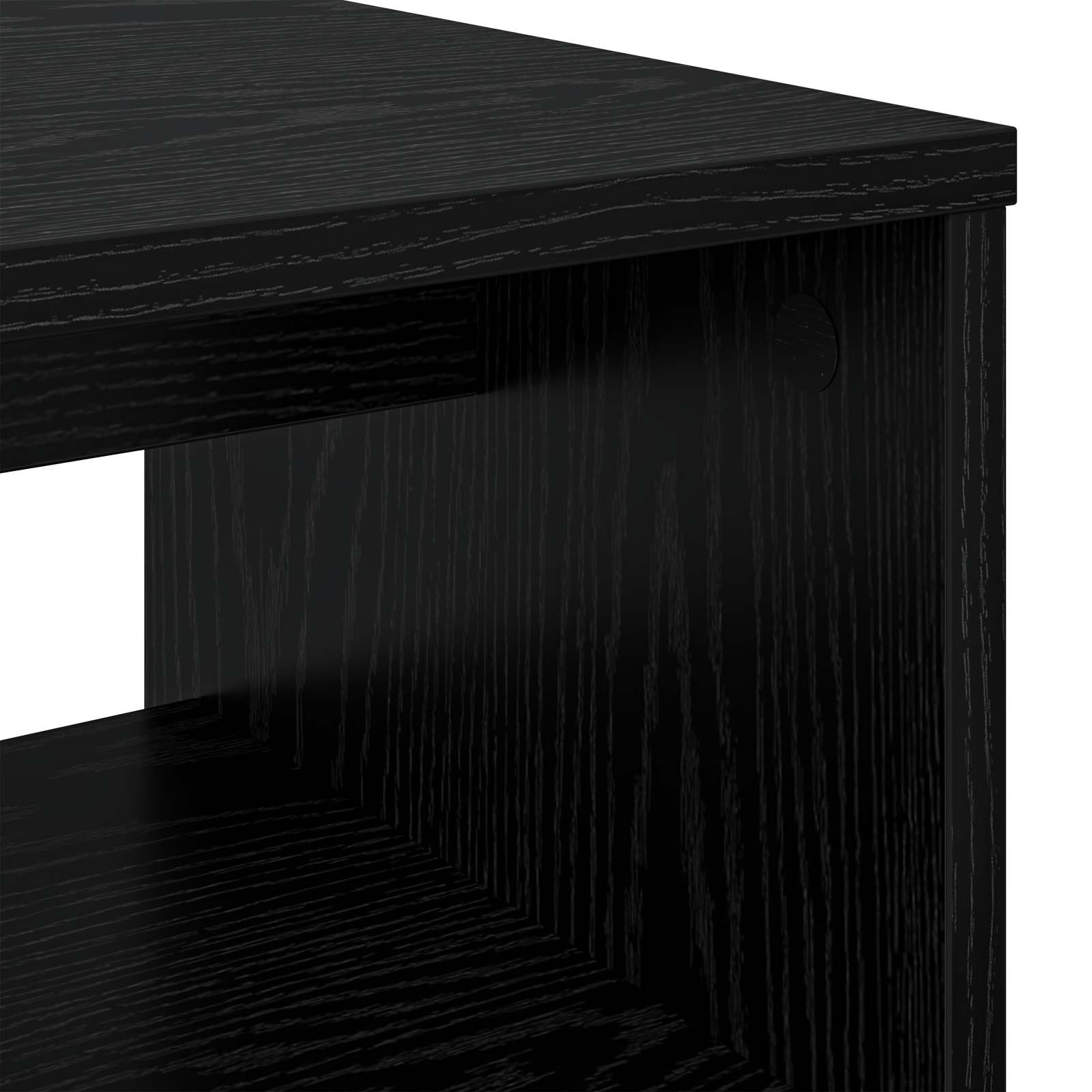 Mobile TV Rovere Nero 60 x 35 x 40 cm Legno multistrato