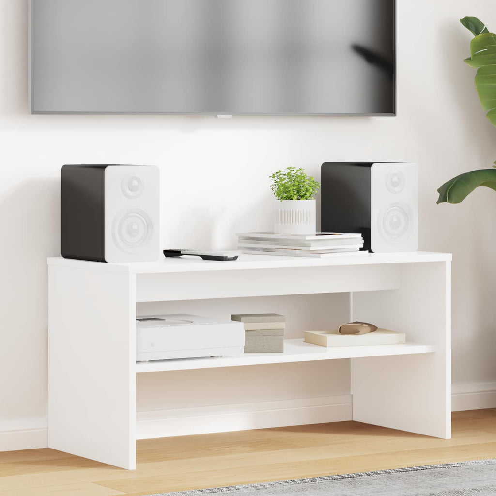 Mobile TV 80 x 35 x 40 cm Bianco Legno multistrato