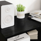 Mobile TV Rovere Nero 80 x 35 x 40 cm Legno multistrato