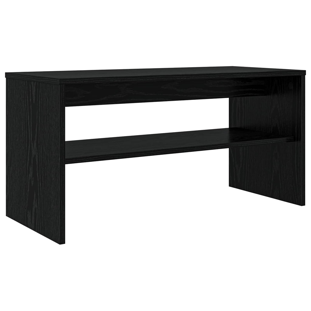 Mobile TV Rovere Nero 80 x 35 x 40 cm Legno multistrato