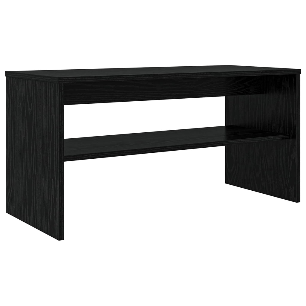 Mobile TV Rovere Nero 80 x 35 x 40 cm Legno multistrato