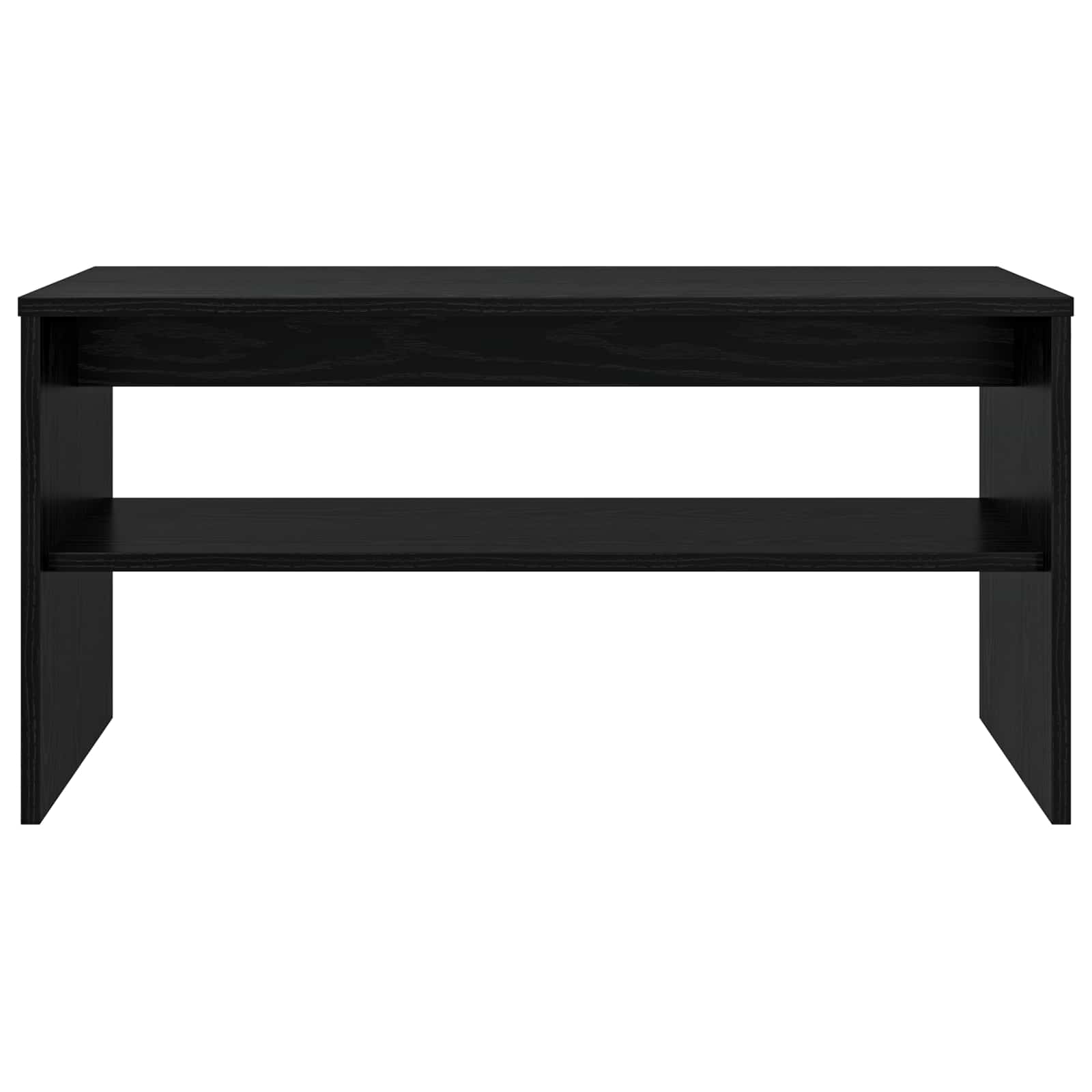 Mobile TV Rovere Nero 80 x 35 x 40 cm Legno multistrato