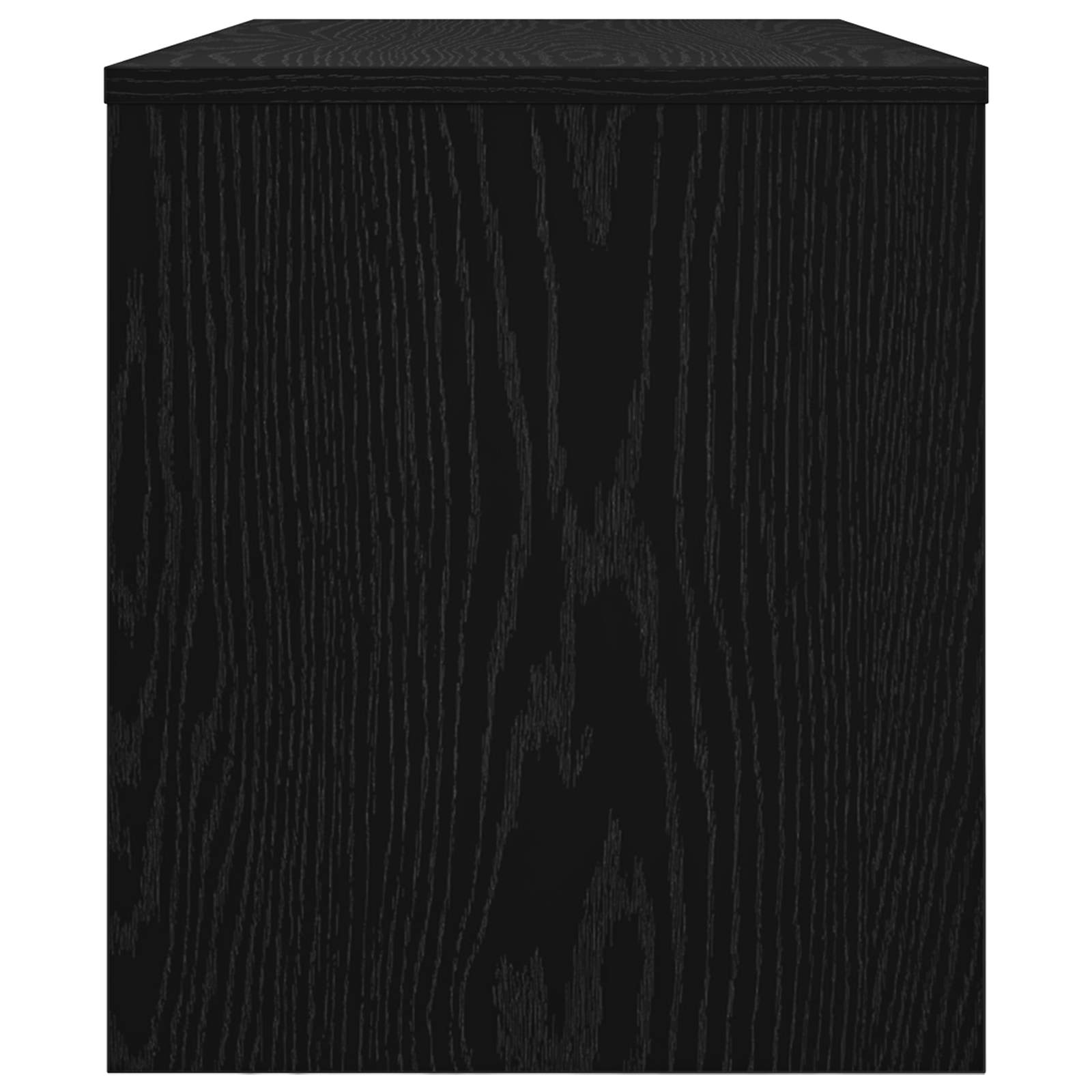 Mobile TV Rovere Nero 80 x 35 x 40 cm Legno multistrato