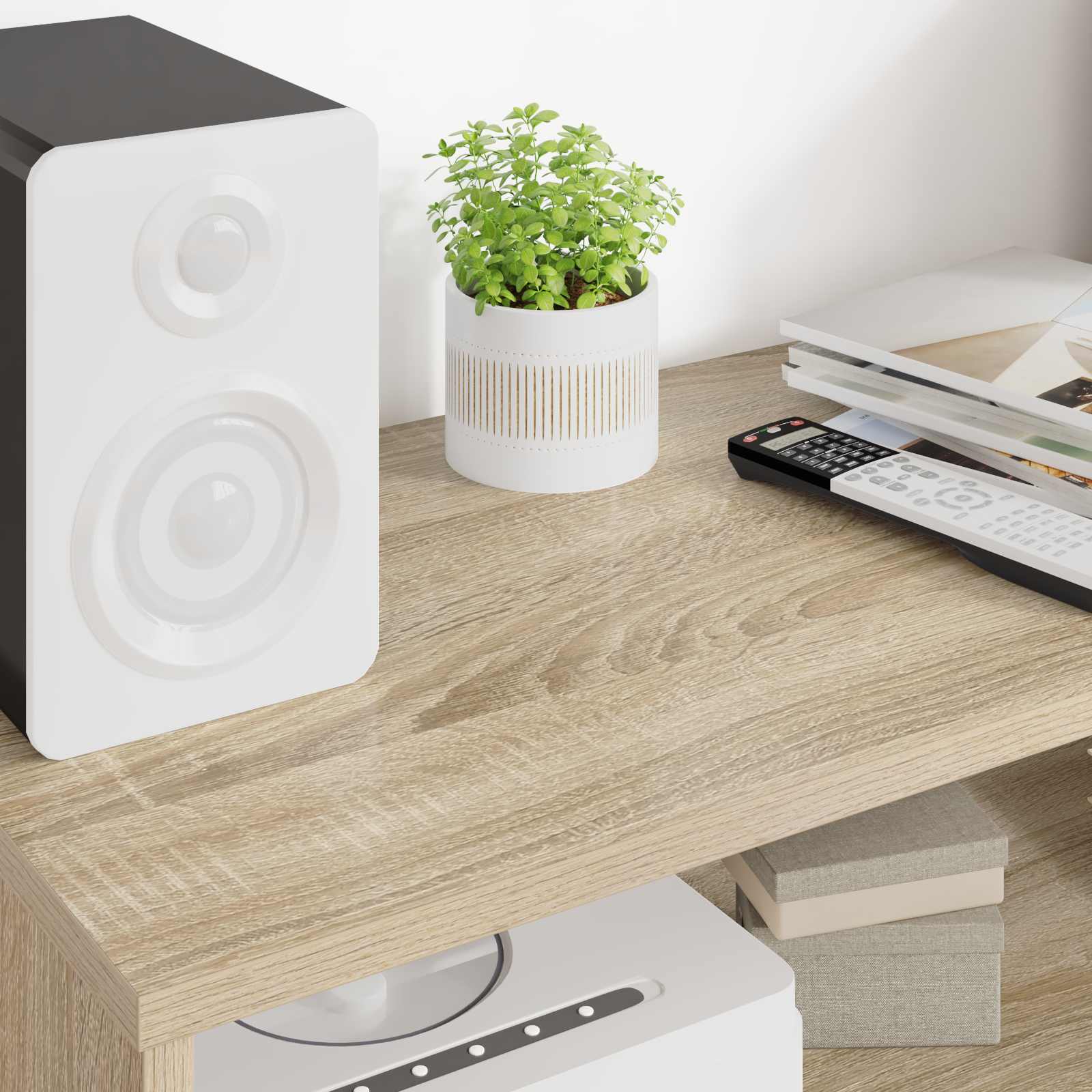Mobile TV Rovere Sonoma 80 x 35 x 40 cm Legno multistrato
