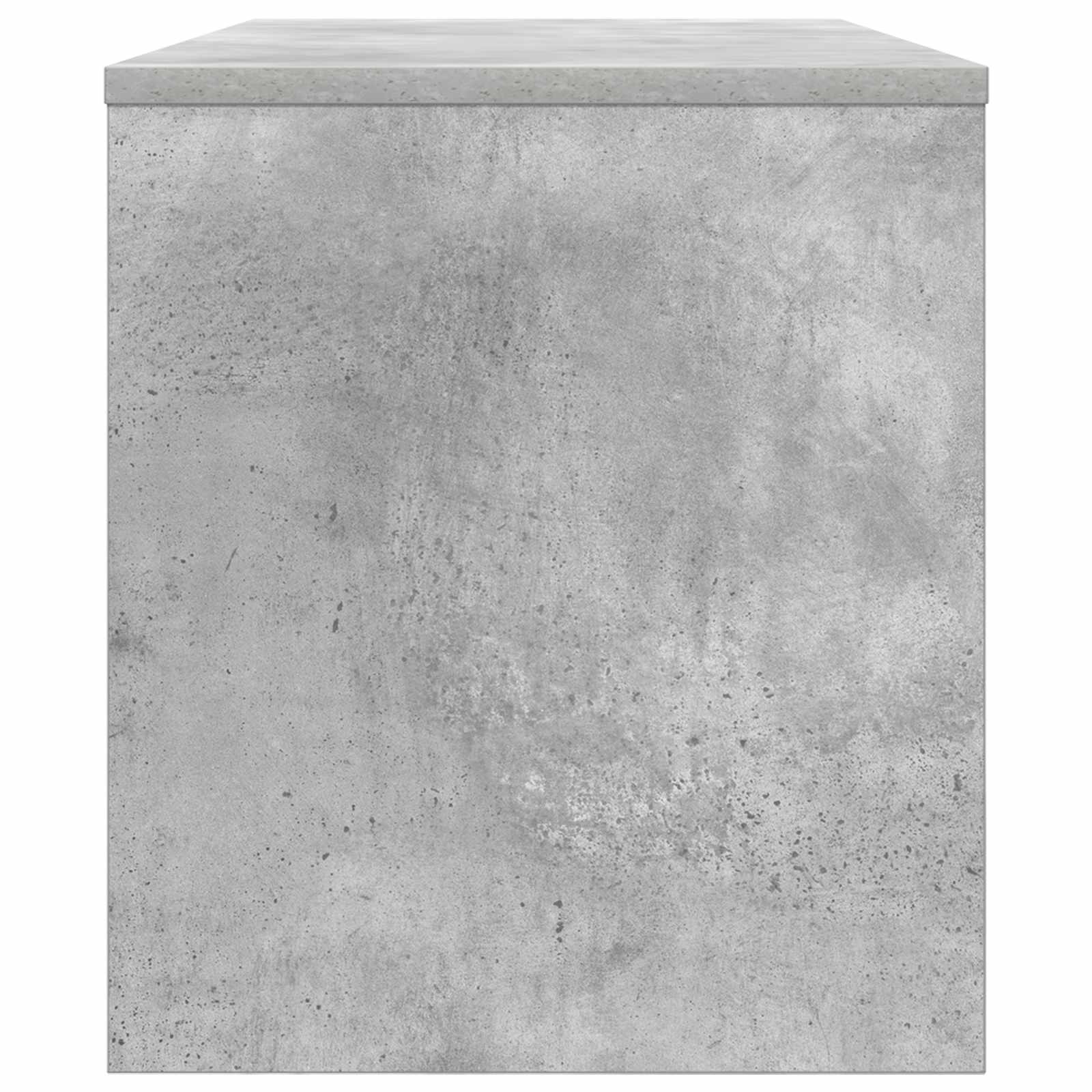 Mobile TV Grigio cemento 80 x 35 x 40 cm Legno multistrato
