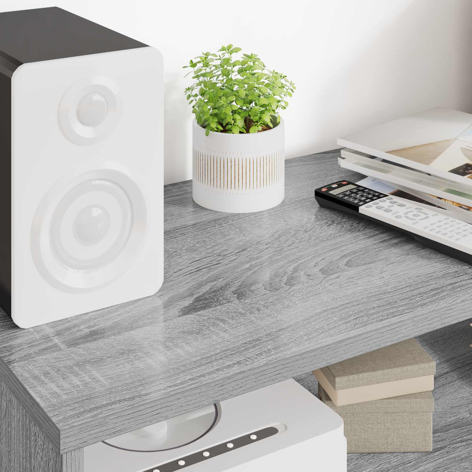 Mobile TV Grigio Sonoma 80 x 35 x 40 cm Legno multistrato