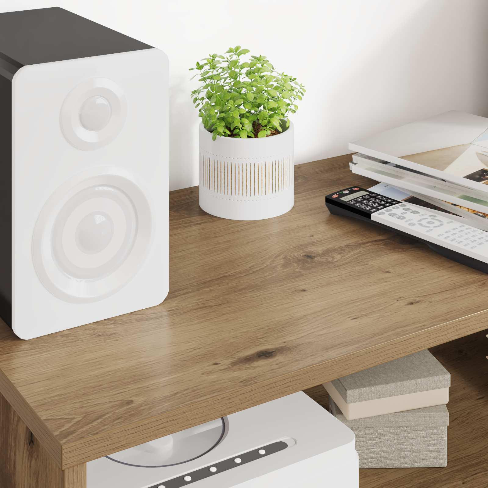 Mobile TV Rovere artigianale 80 x 35 x 40 cm Legno multistrato