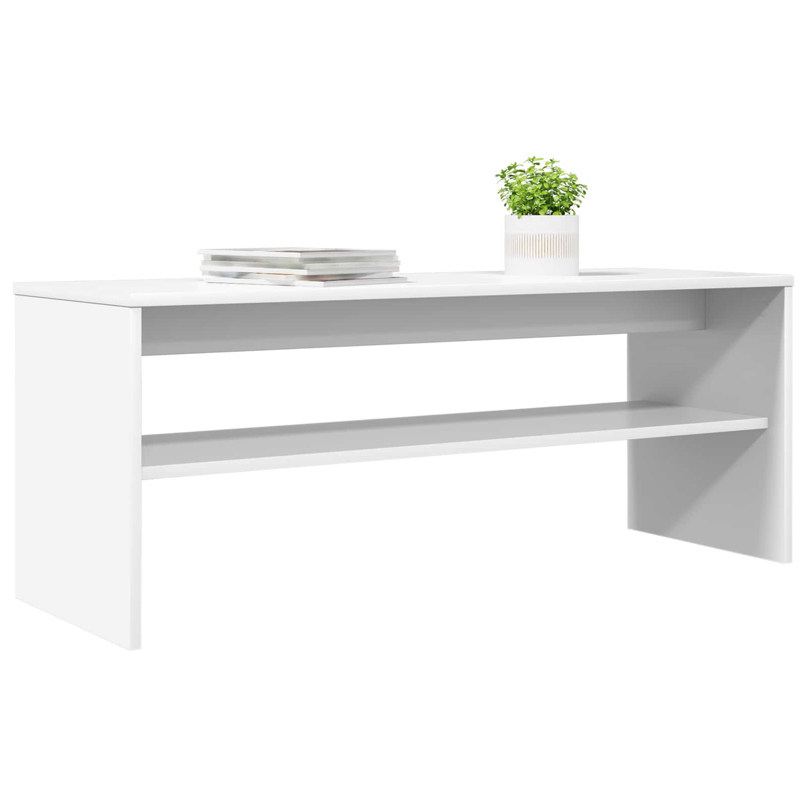 Mobile TV Bianco 100 x 35 x 40 cm Legno multistrato