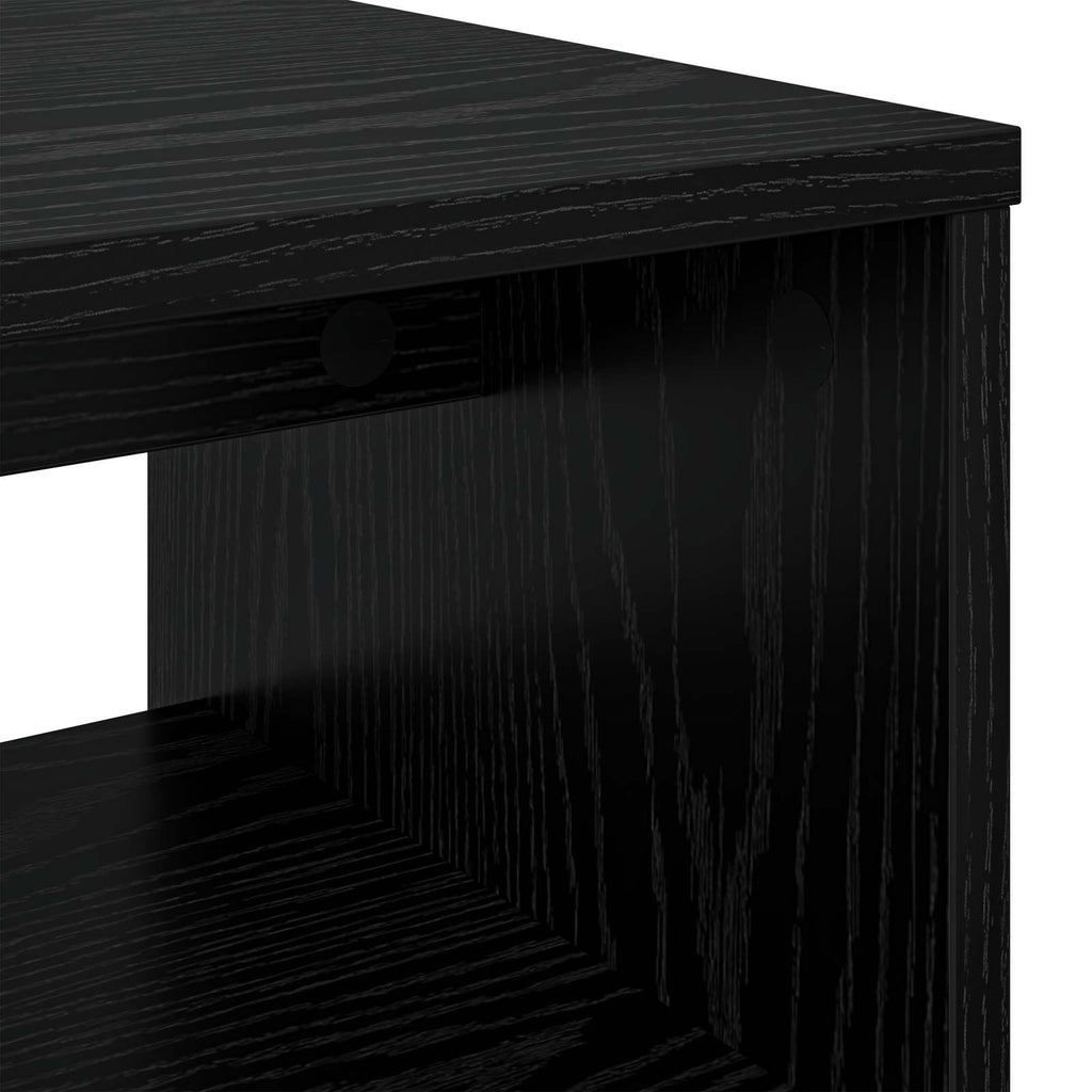 Mobile TV Rovere Nero 100 x 35 x 40 cm Legno multistrato