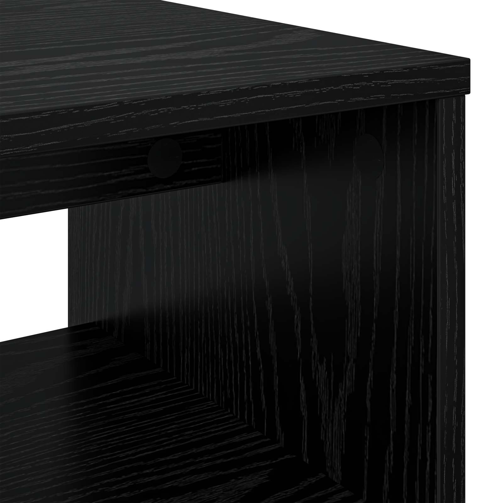 Mobile TV Rovere Nero 100 x 35 x 40 cm Legno multistrato