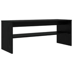 Mobile TV Rovere Nero 100 x 35 x 40 cm Legno multistrato