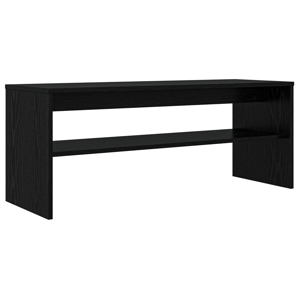 Mobile TV Rovere Nero 100 x 35 x 40 cm Legno multistrato
