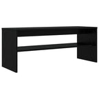 Mobile TV Rovere Nero 100 x 35 x 40 cm Legno multistrato