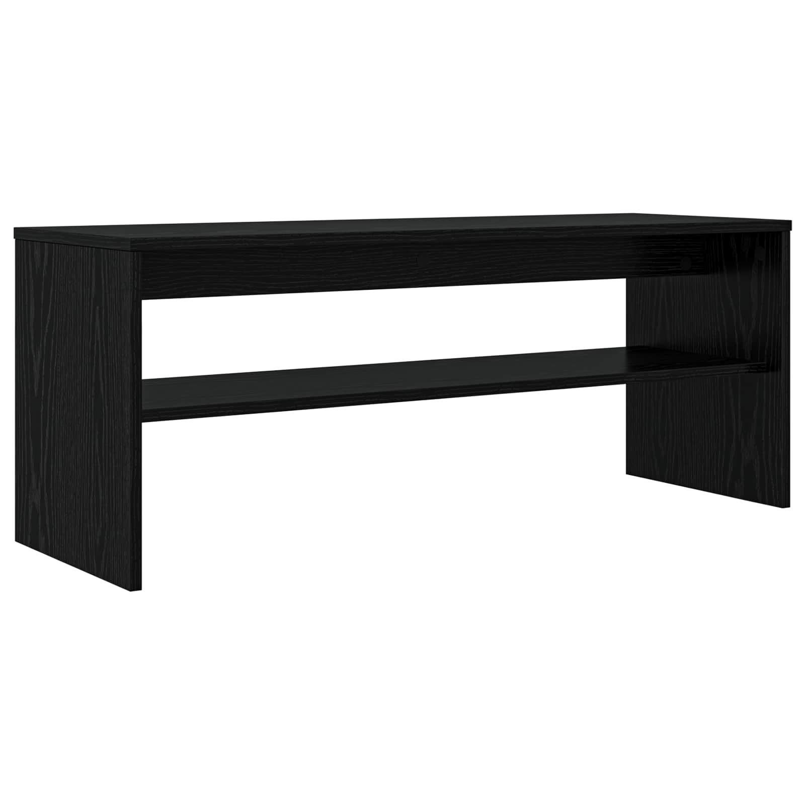Mobile TV Rovere Nero 100 x 35 x 40 cm Legno multistrato