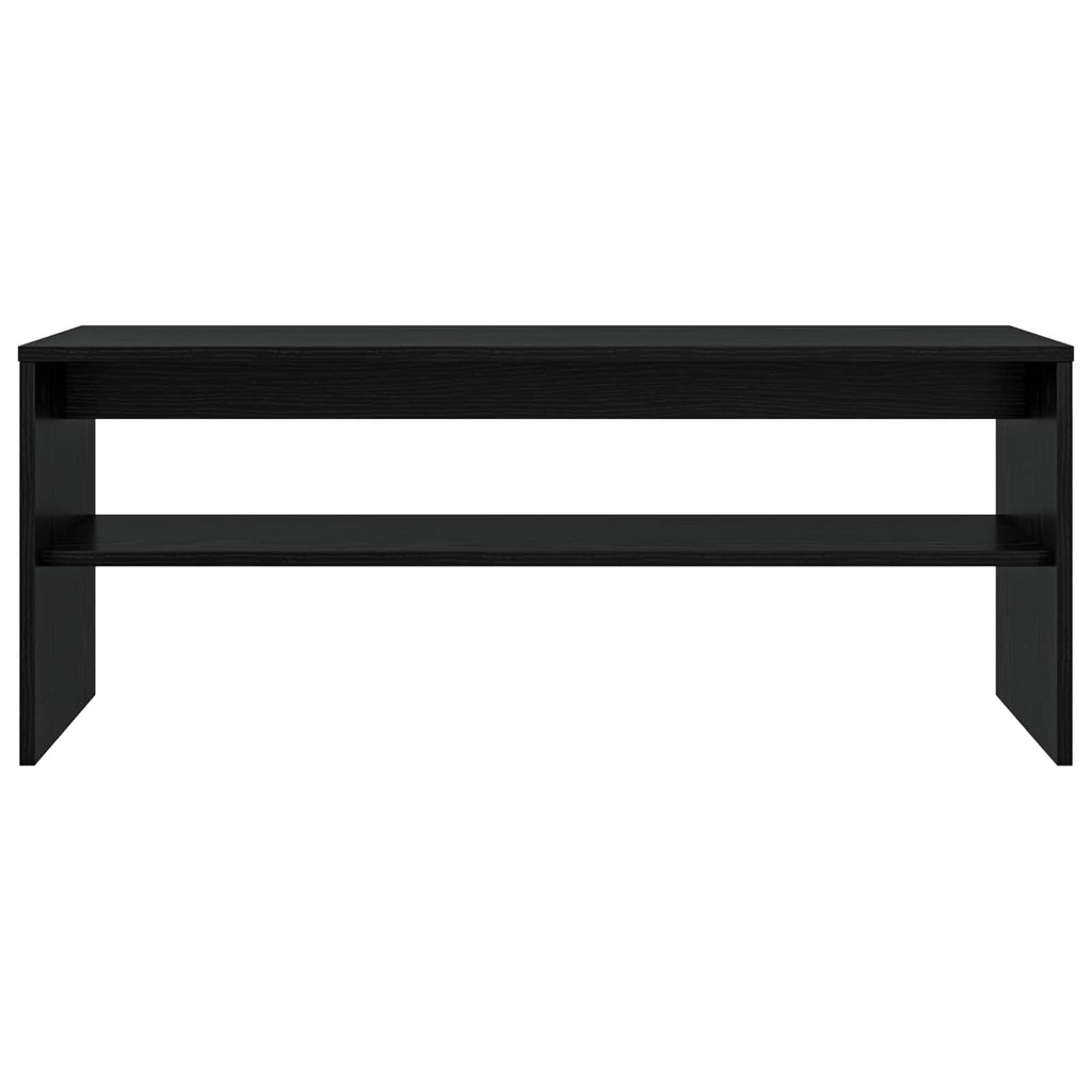 Mobile TV Rovere Nero 100 x 35 x 40 cm Legno multistrato