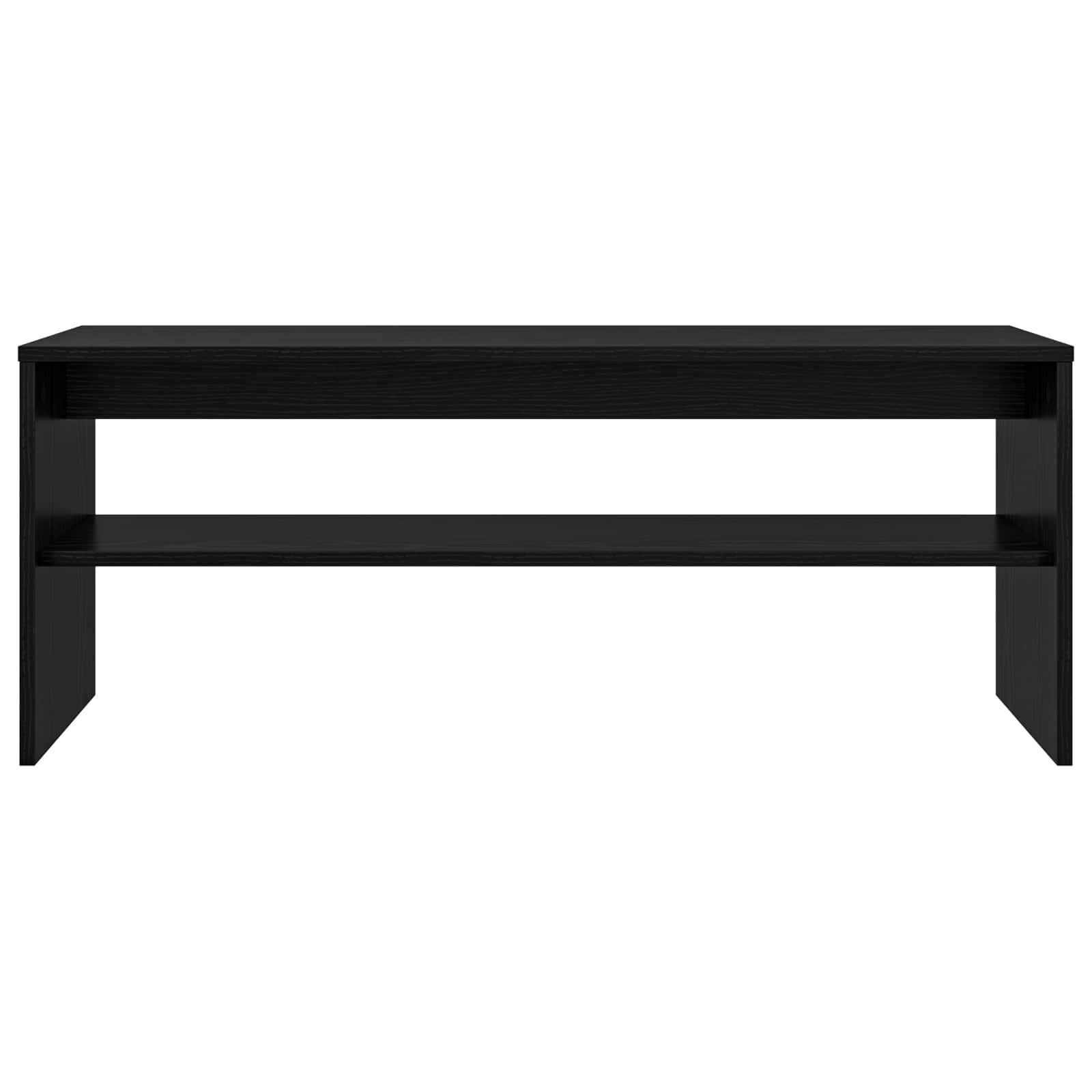 Mobile TV Rovere Nero 100 x 35 x 40 cm Legno multistrato