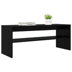 Mobile TV Rovere Nero 100 x 35 x 40 cm Legno multistrato