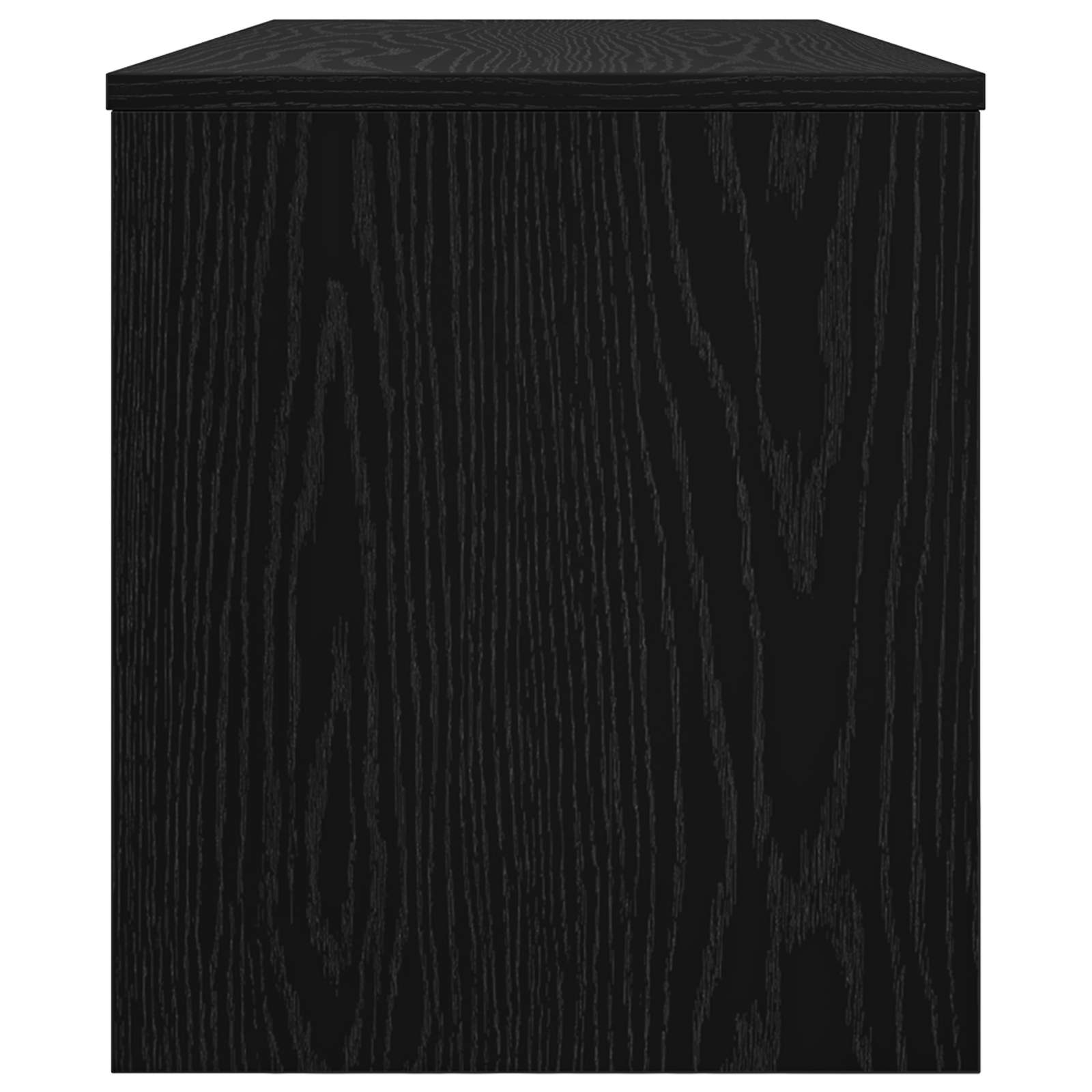 Mobile TV Rovere Nero 100 x 35 x 40 cm Legno multistrato