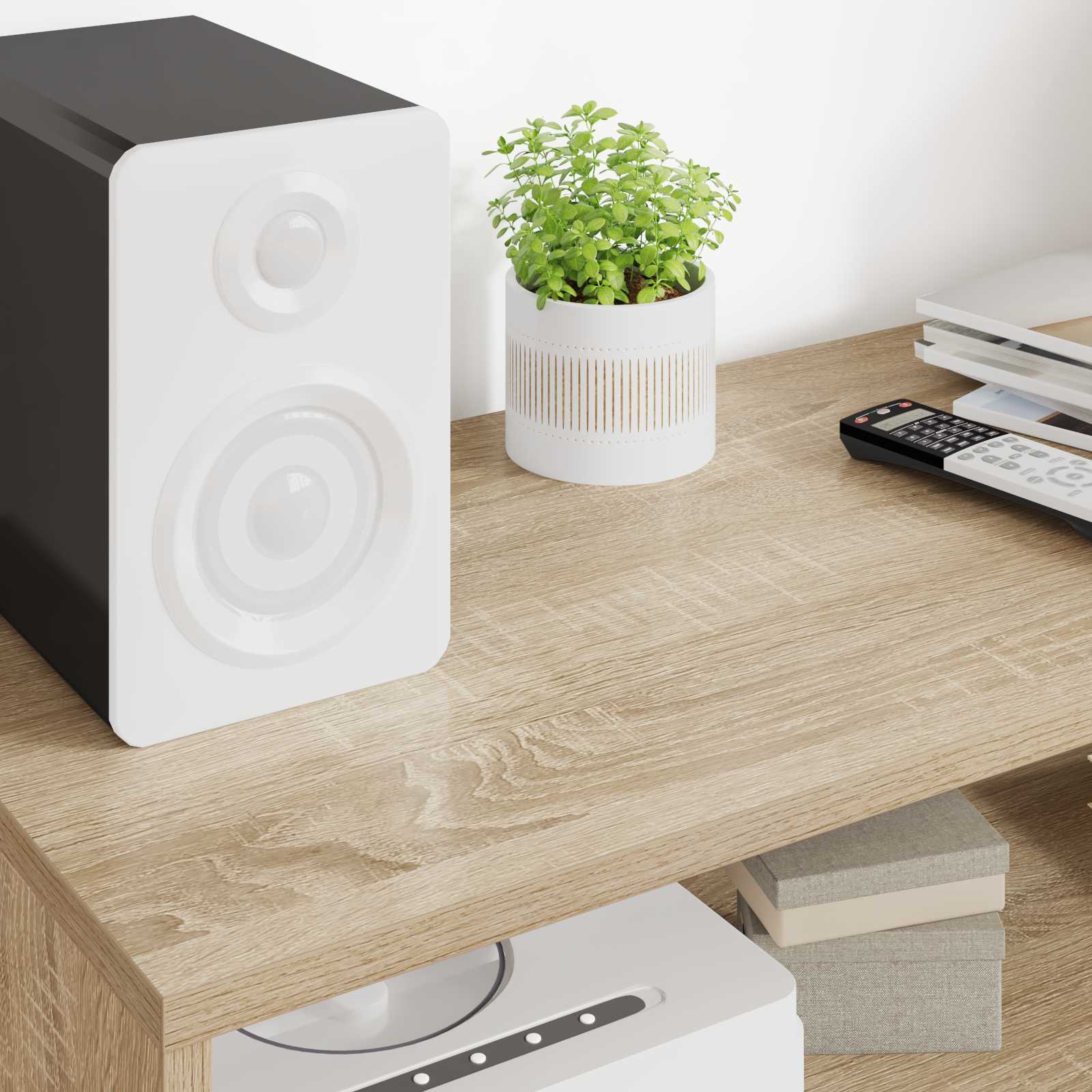Mobile TV Rovere Sonoma 100 x 35 x 40 cm Legno multistrato