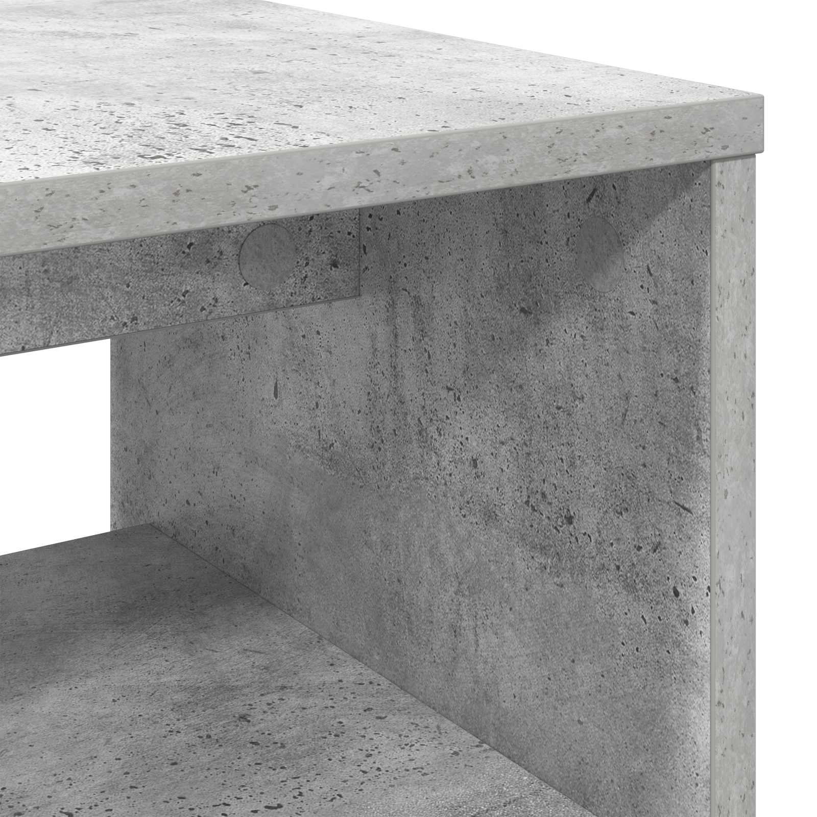 Mobile TV Grigio cemento 100 x 35 x 40 cm Legno multistrato