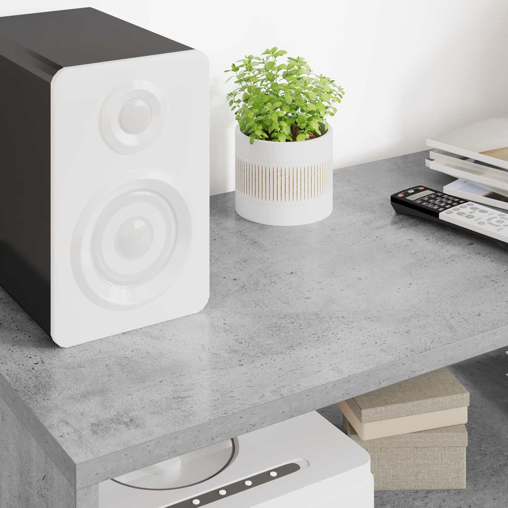 Mobile TV Grigio cemento 100 x 35 x 40 cm Legno multistrato