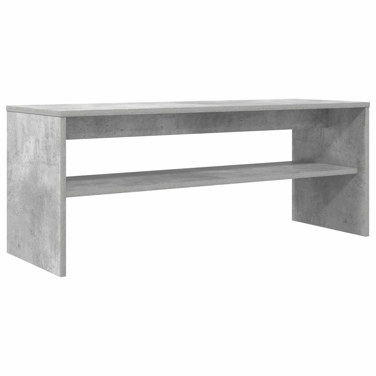 Mobile TV Grigio cemento 100 x 35 x 40 cm Legno multistrato