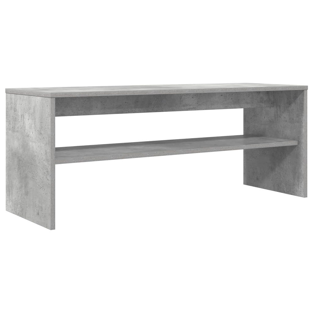 Mobile TV Grigio cemento 100 x 35 x 40 cm Legno multistrato