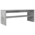 Mobile TV Grigio cemento 100 x 35 x 40 cm Legno multistrato