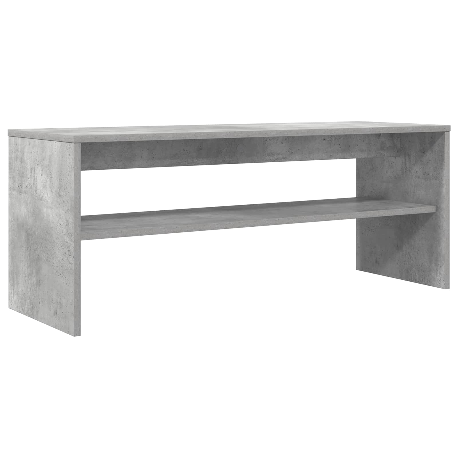 Mobile TV Grigio cemento 100 x 35 x 40 cm Legno multistrato