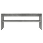 Mobile TV Grigio cemento 100 x 35 x 40 cm Legno multistrato